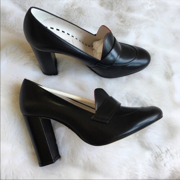 Lulu Guinness‎ Carine Blk Leather Shoes - Picture 11 of 12
